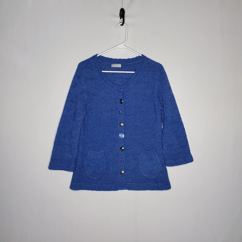 Per Una Cardigan Sweater Women Medium Artsy Quirky Retro Grandma Shabby Chic